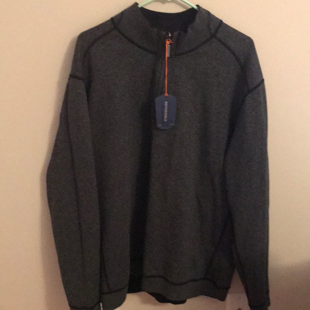 NVT Reversible Tommy Bahama quarter zip pullover